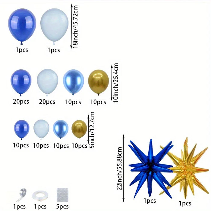 137Pcs Black And White Balloon Garland Arch Kit For Birthday Weddings Disco Parties And Other Scene Decoration Items