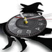 Halloween Witch Vinyl Record Wall Clock