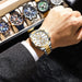 Casual Quartz Chrono Sport Watches Brands For Men Stainless