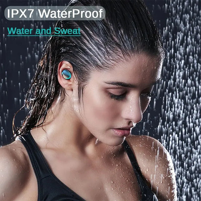 Waterproof Tws Tooth Earphones With Led Display