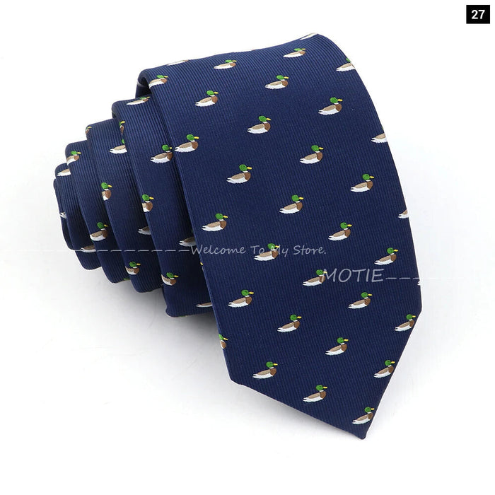 Blue Whale Pattern Tie For Weddings And Daily Wear