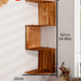 4 Tier Wood Wall Mounted Display Stand