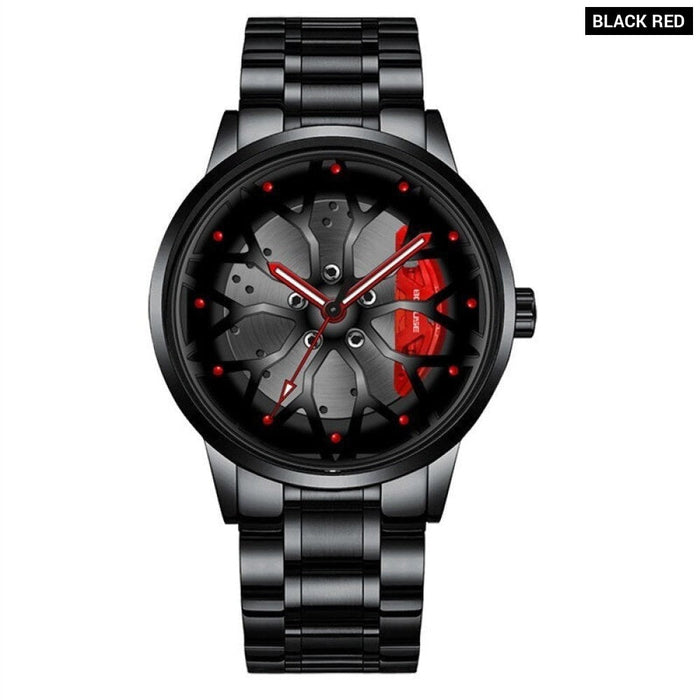 Fashion Mens Car Wheel Watches Luxury Men Sports Waterproof