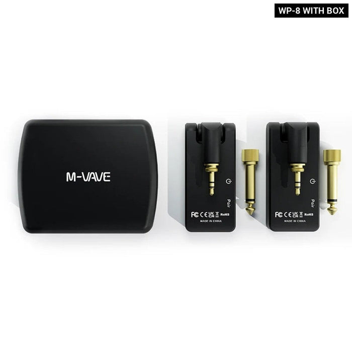 M-Vave 2.4G Wireless Guitar System Rechargeable Transmitter Receiver 4 Channels Guitar Wireless System Rechargeable Box