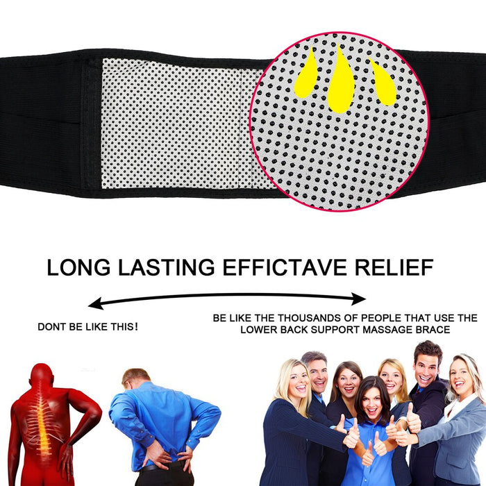 Adjustable Self Heating Magnetic Therapy Lumbar Brace Belt For Working