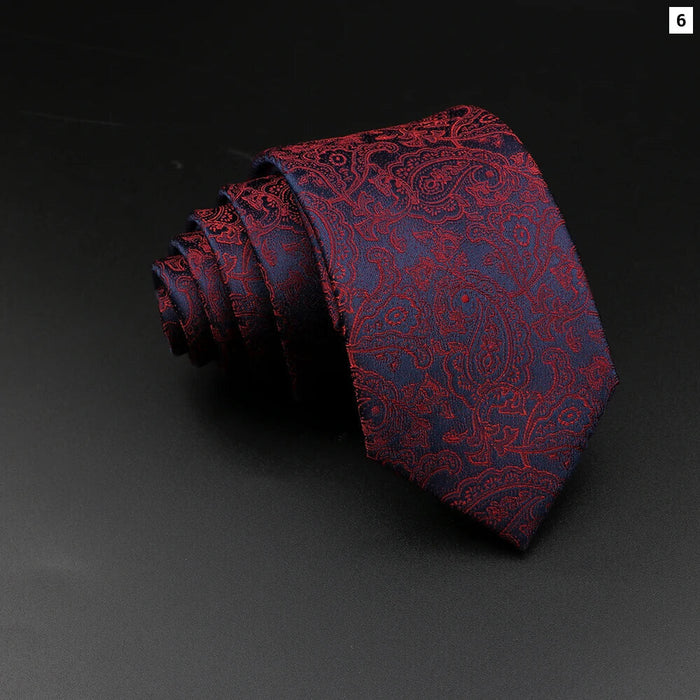 Classic Paisley Tie Luxury Business And Wedding Accessory