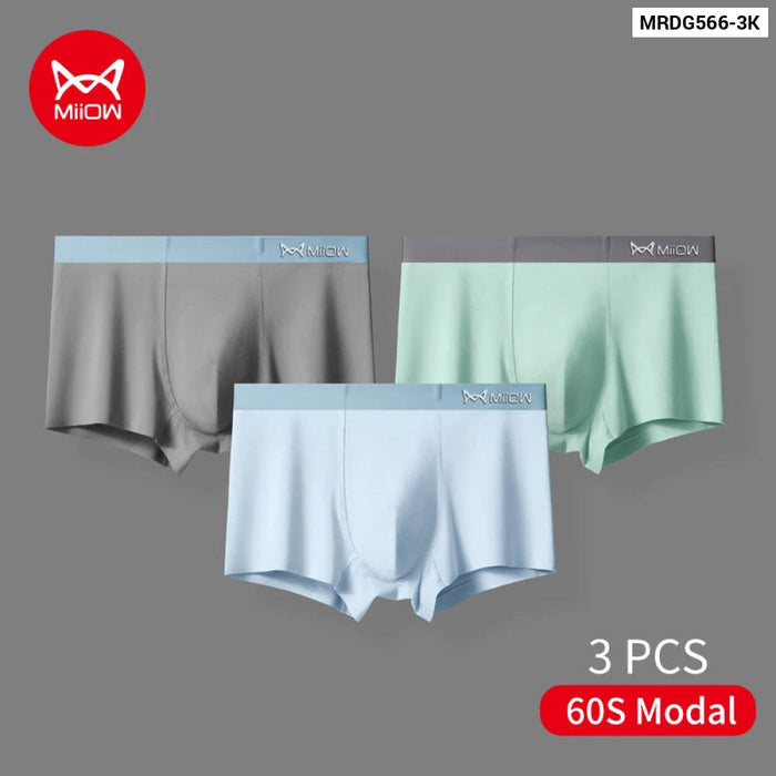 Pack Of 3 Modal Mens Boxer Shorts Soft Breathable