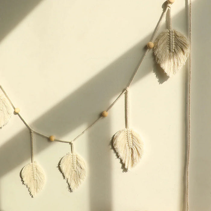 Boho Leaf Macrame Wall Hanging For Home Decor