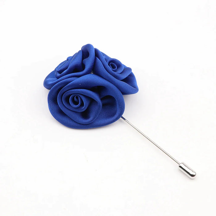 17 Colour Mens Handmade Floral Lapel Pin For Weddings