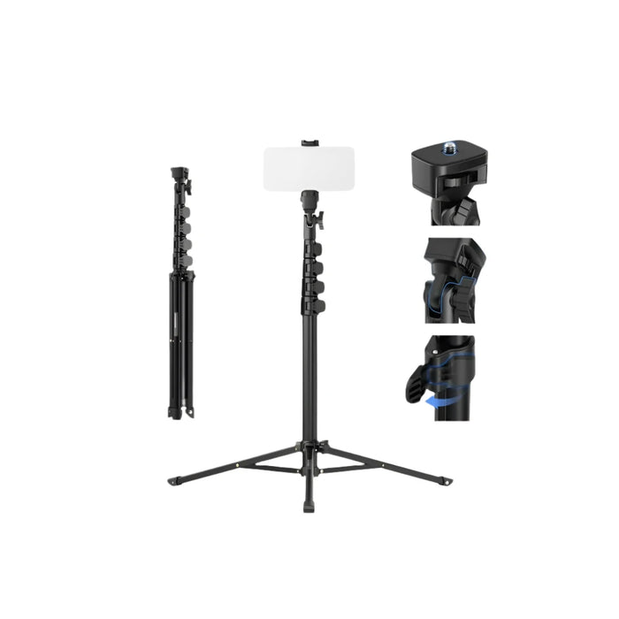 Telescopic Cellphone Tripod & Selfie Stick 18.3 61 Adjustable Stand For Iphone & Smartphone