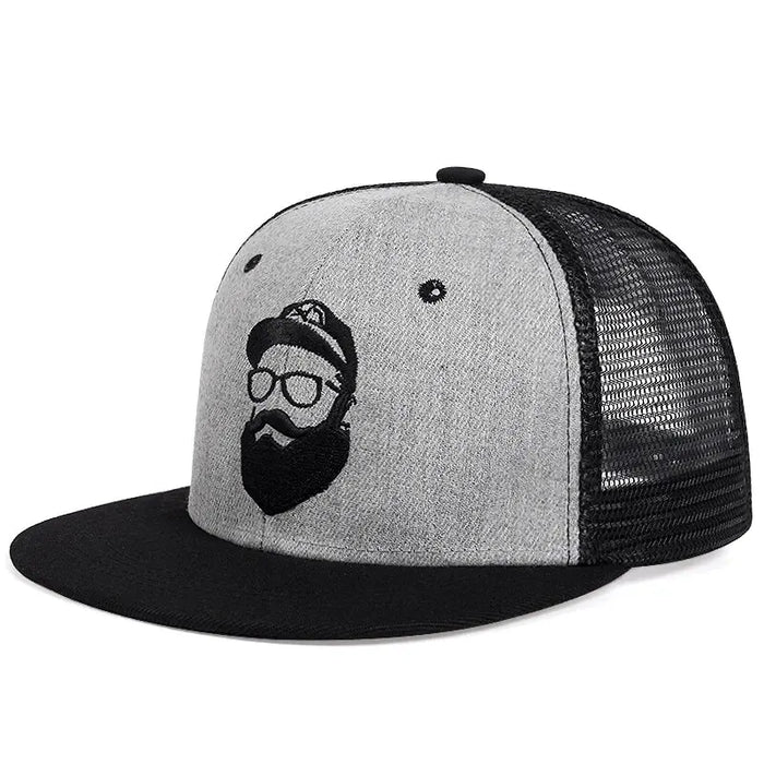 Adjustable Beard Embroidery Baseball Cap / Hat