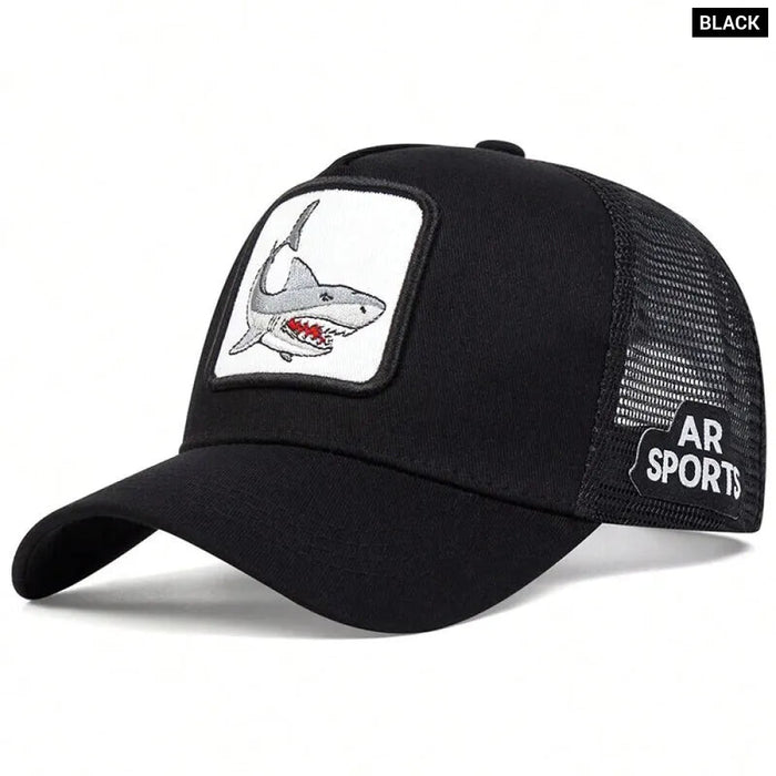 Adjustable Shark Embroidered Baseball Cap / Hat