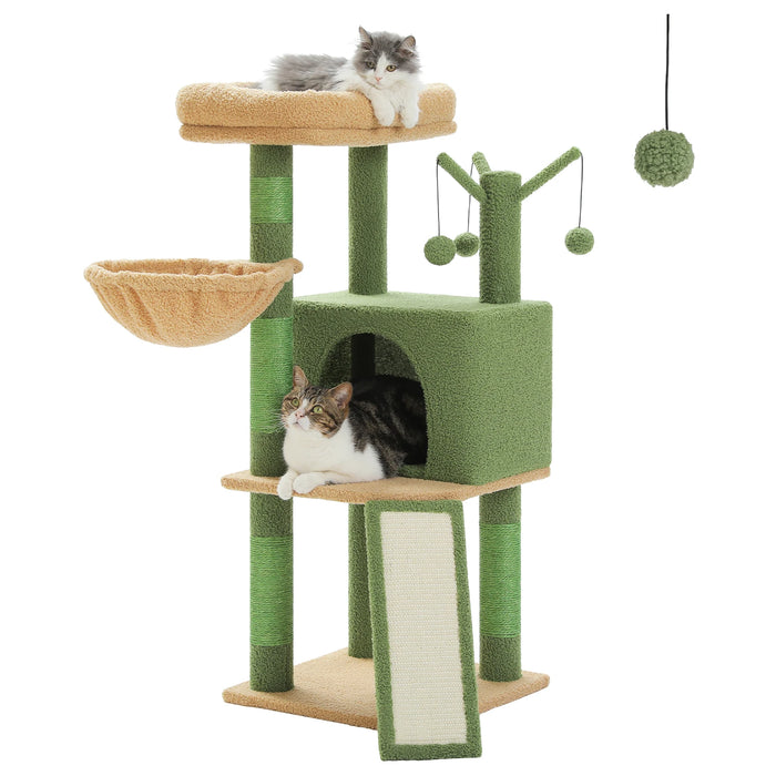 Large Cat Tree Condo Hammock Scratching Posts Toys