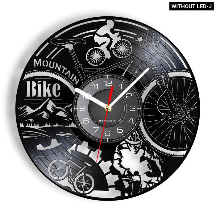 Vintage Mountain Biker Wall Clock