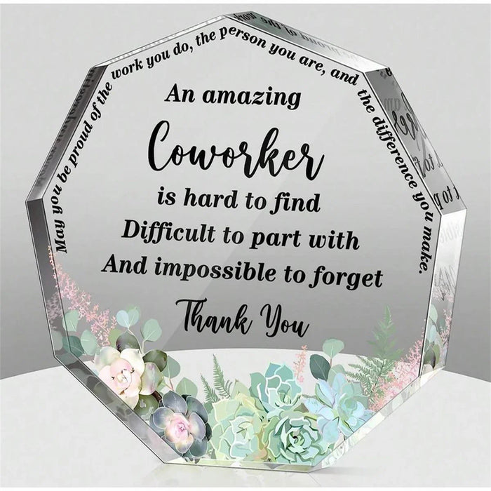 Friendship Inspired Acrylic Table Centerpiece