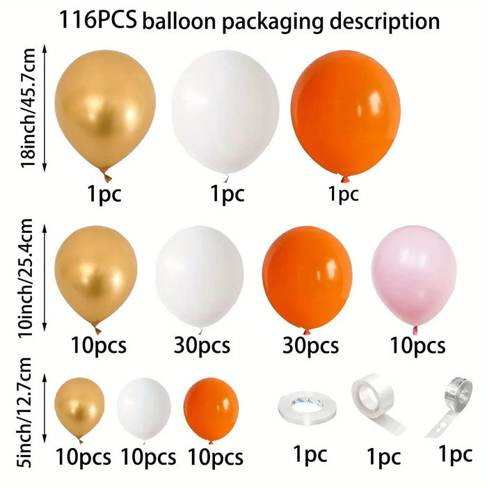 141Pcs Fall Balloon Wreath Arch Kit - Suitable For Thanksgiving Birthday Bachelor Party Graduation Ceremony Decoration