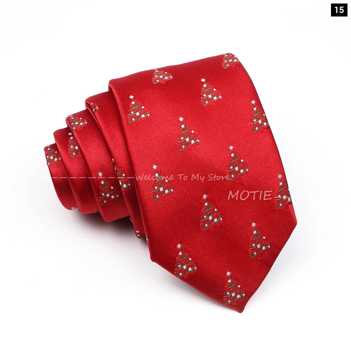 Santa Claus Necktie For Christmas And Halloween Parties