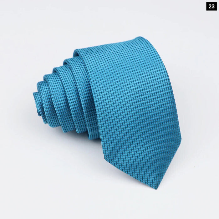 Classic Slimplaid Neck Ties For Men Business And Wedding Essential