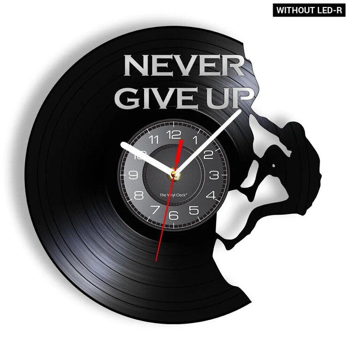 Extreme Rock Climbing Vinyl Record Clock