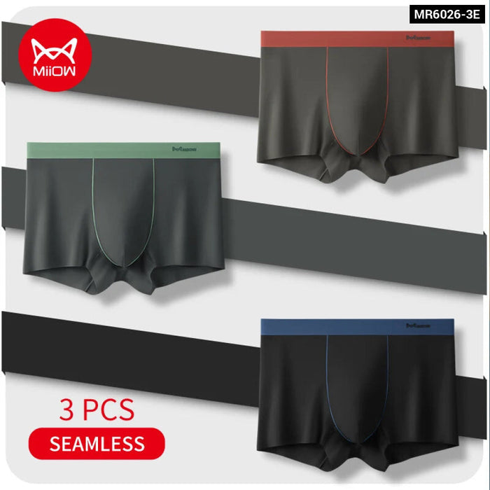 Pack Of 3 Mens Boxers Soft Antibacterial Underwear