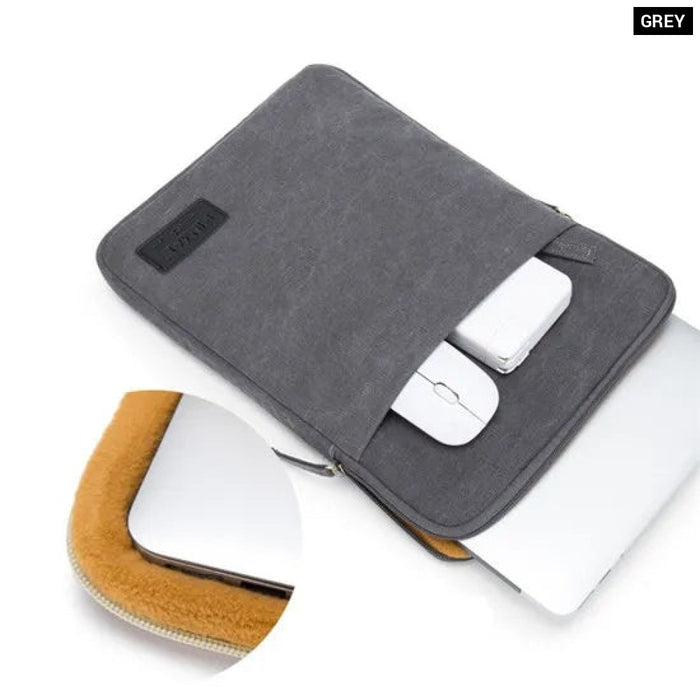 For Macbook Air Pro M1 12,13,14,15.6 Inch Shockproof Sleeve Case Canvas Laptop Bag