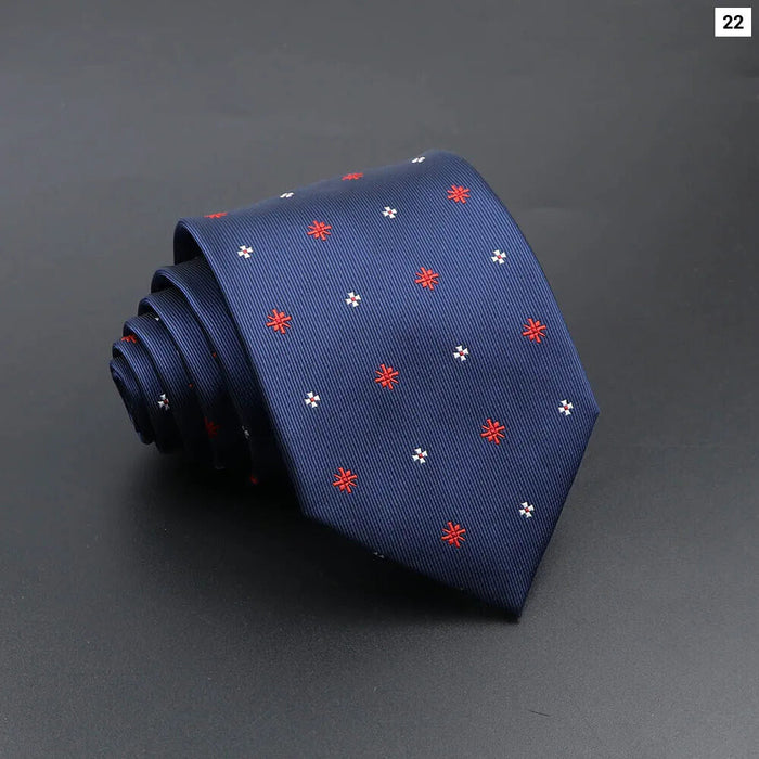 Blue Plaid Striped Tie 8Cm Classic Necktie For Mens Fashion For Daily Wear Weddings And Gifts