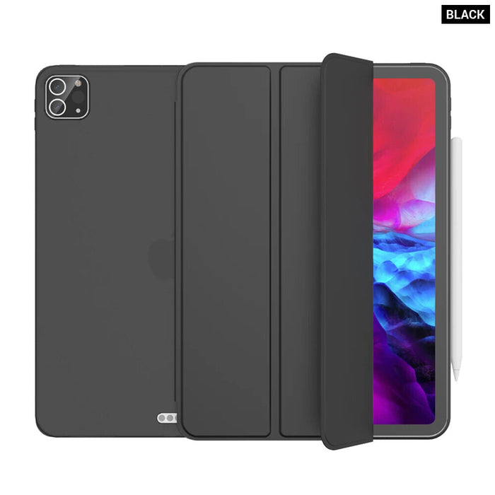 Smart Cover For Ipad Pro 11 12.9 Pu Leather Silicone Case