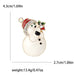 Enamel Snowman Lapel Pin For Women