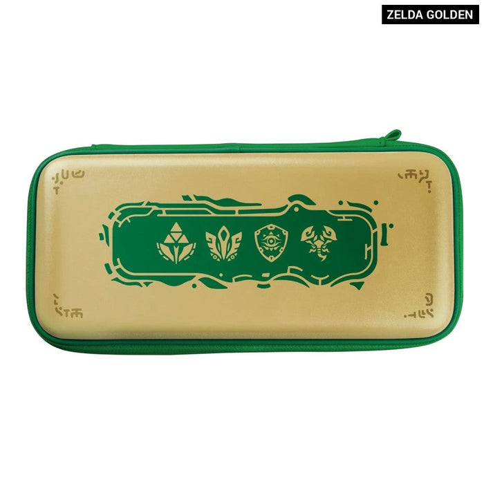 Golden-Green Eva Storage Bag Console Carry Case Compatible Nintendo Switch/Oled