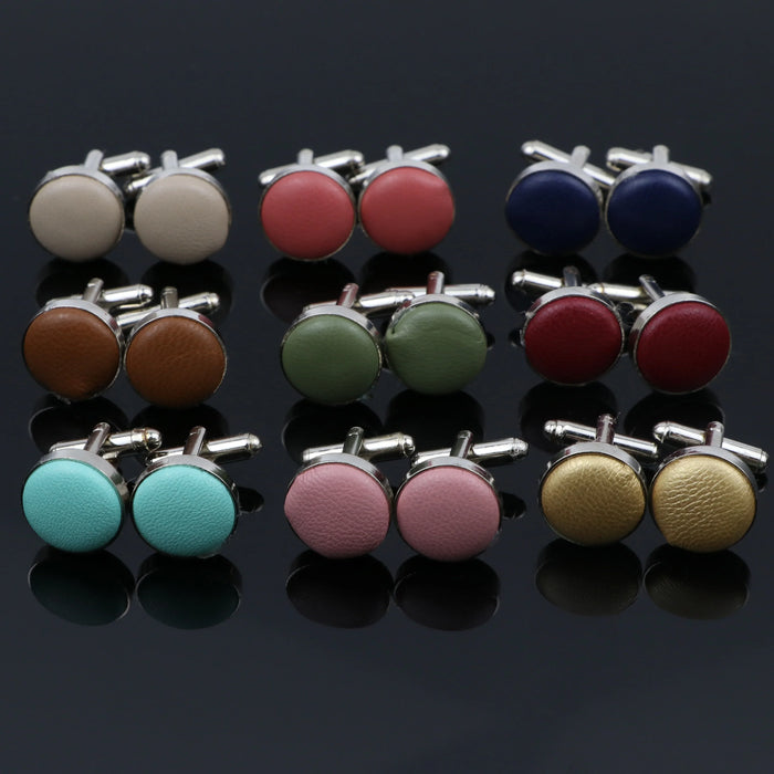 Solid Colour Cufflinks Mens Wedding Accessory