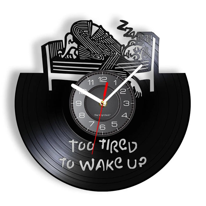 Motivational Vinyl Record Wall Clock