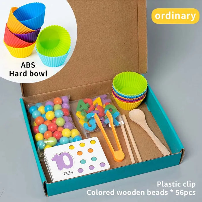 Montessori Math Props For Baby Cognitive Pairing Puzzle