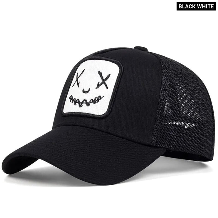 Adjustable Ghost Face Baseball Cap / Hat For Outdoor Sun Protection