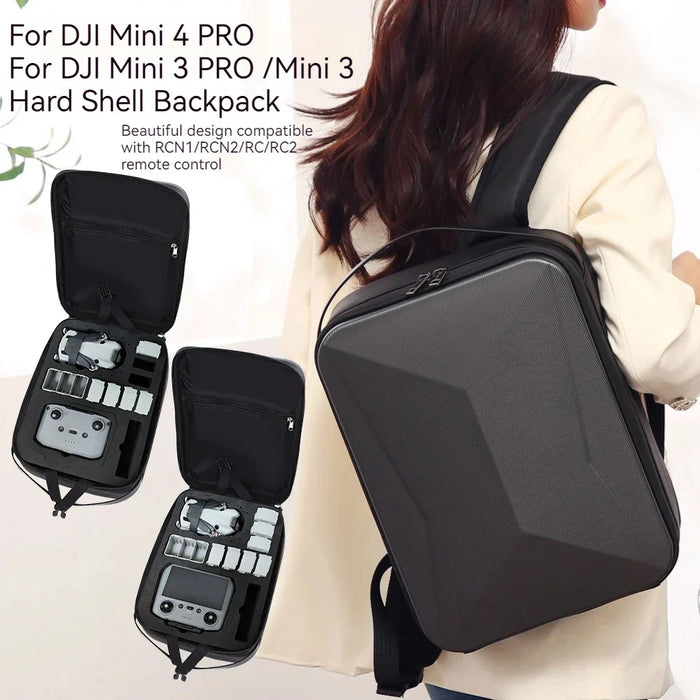 Drone Backpack For Dji Mini 4 Pro 3 Hard Shell Storage Bag