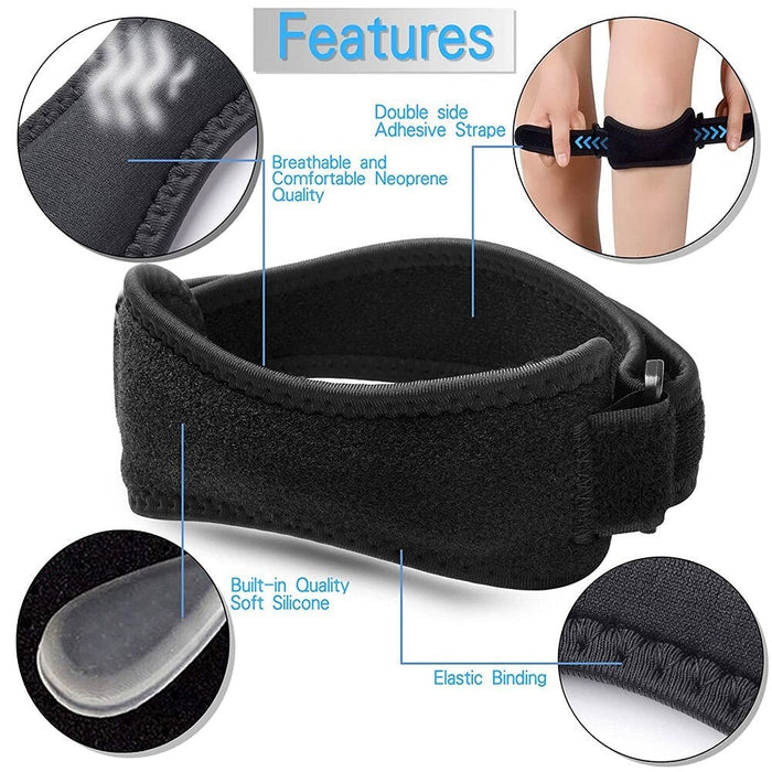 1Piece Patella Tendon Knee Brace Support Sports Weightlifting Squats Cycling