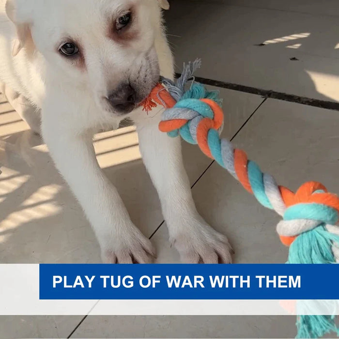 Durable Dog Rope Toy Teething Chew