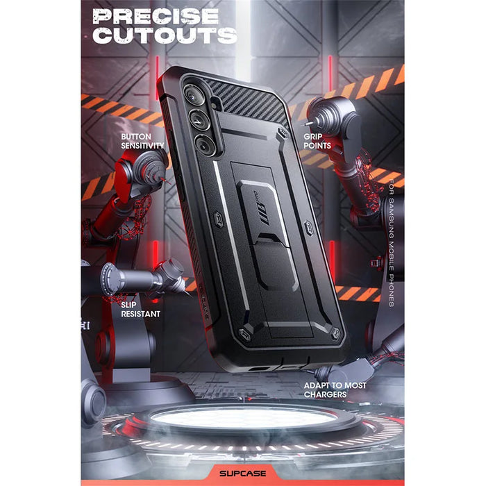 For Samsung Galaxy S24 Fe Ub Pro Heavy Duty Rugged Phone Case With Built-In Screen Protector & Kickstand