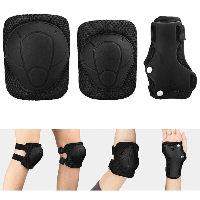 6PCS Kids Knee Elbow Wrist Guard Protective Gear for Skatings Cycling