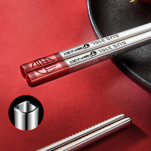 Premium Stainless Steel Chopsticks Set