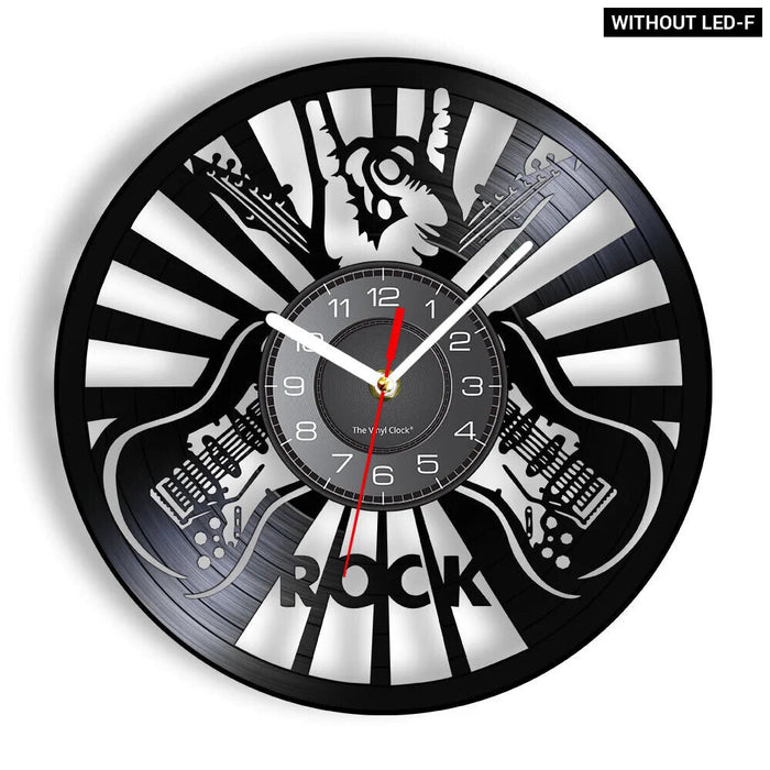 Metal Music Quote Wall Clock