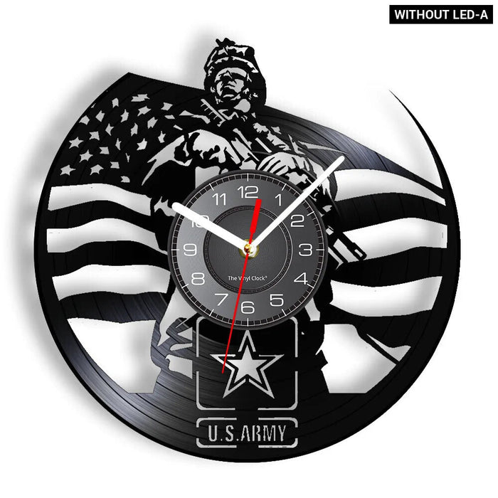 Veteran Soldiers Wall Clock