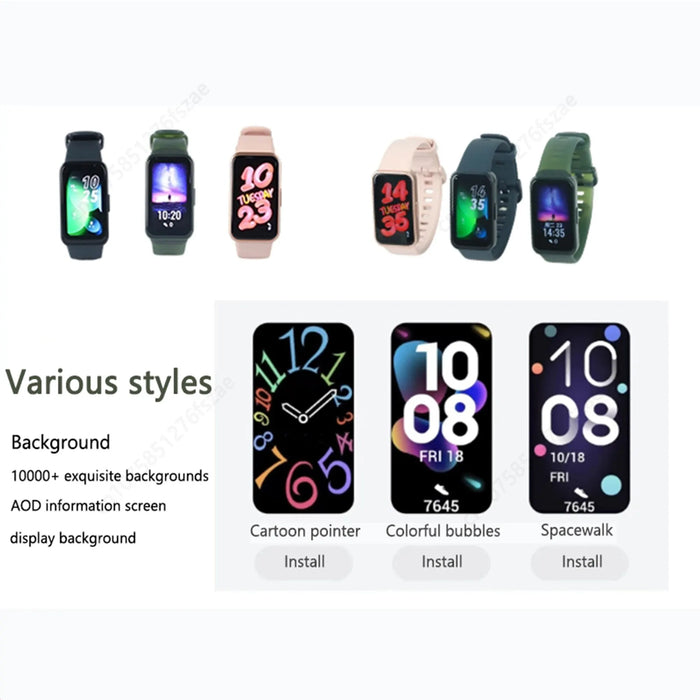 Huawei Band 8 With All Day Blood Oxygen 1.47 Amoled Heart Rate