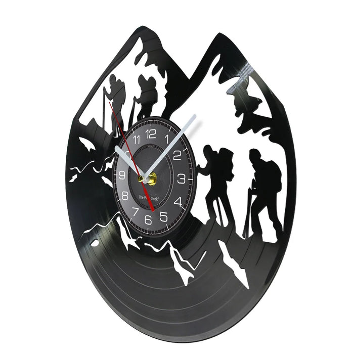 Mountain Hiking Wall Clock