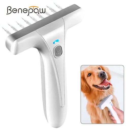 Electric Pet Hair Brush Detangles Knots Tangles Usb Charging