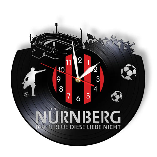 Nurnberg Football Stadium Vinyl Record Wall Clock