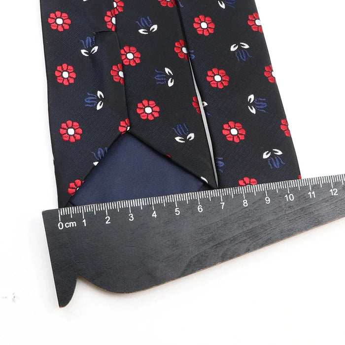 Premium Animal Neckties For Men Black Duck And Chicken Design