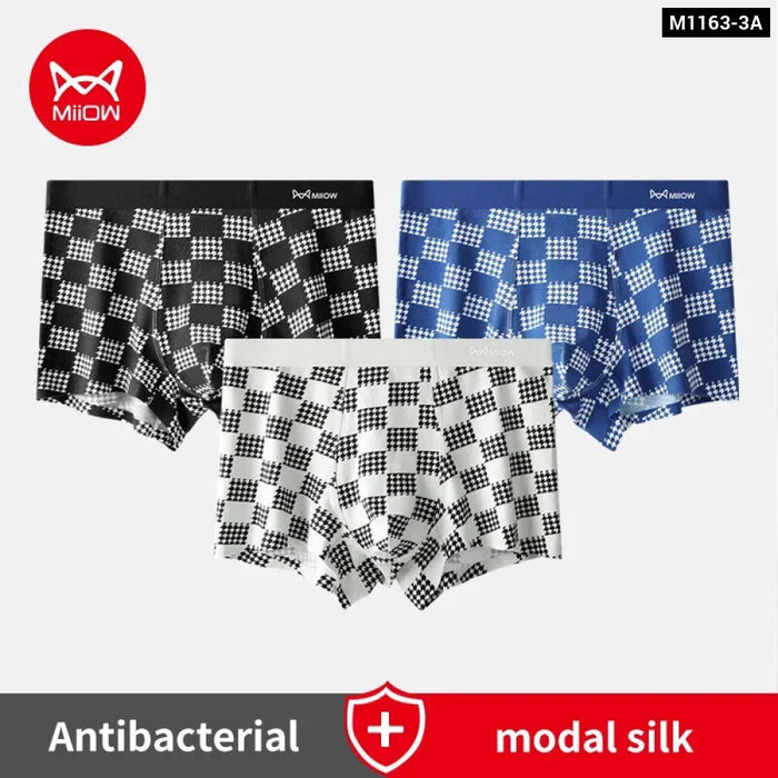 3 Piece Mens Modal Boxer Set