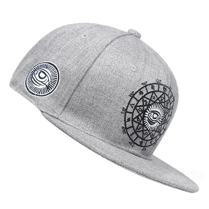 Embroidered Hip Hop Hat For Outdoor Wear