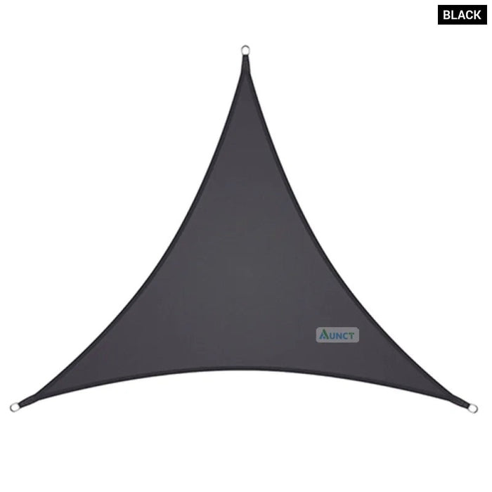 10‘X10'X10Ft Triangle Waterproof Shade Sail Awning Outdoor Romantic Warm 420D Oxford Sun Shade Led Light String