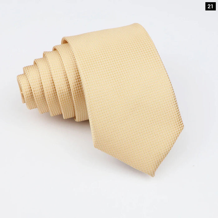 Classic Slimplaid Neck Ties For Men Business And Wedding Essential